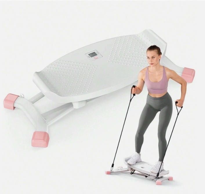 Ski Machine Simulated Ski Trainer Adjustable Height Exercise Equipment - HBJ01