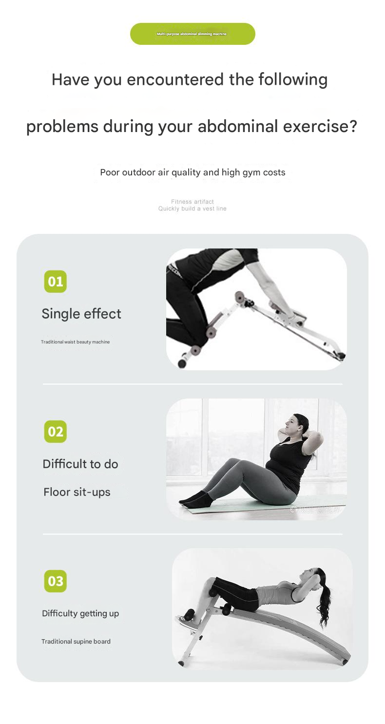 Abdominal Crunch Machine Sit-up Helper Ab Fitness Machine - JFQ001