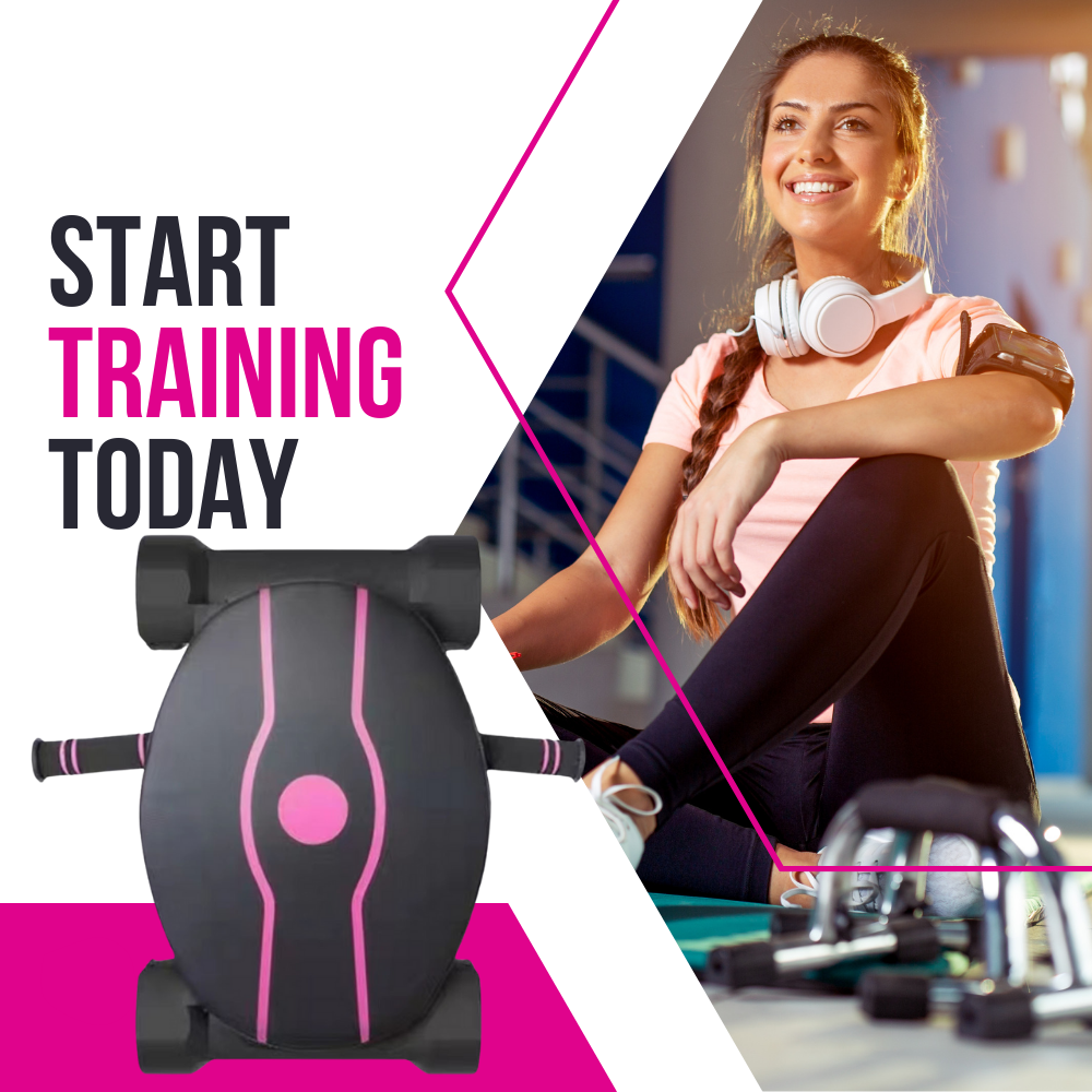 Ab Roller Board with 4 Wheels Fitness Rolling Board - JFL090