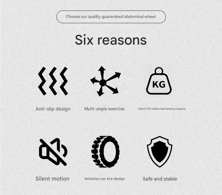 Ab Roller Board with 4 Wheels Fitness Rolling Board - JFL090